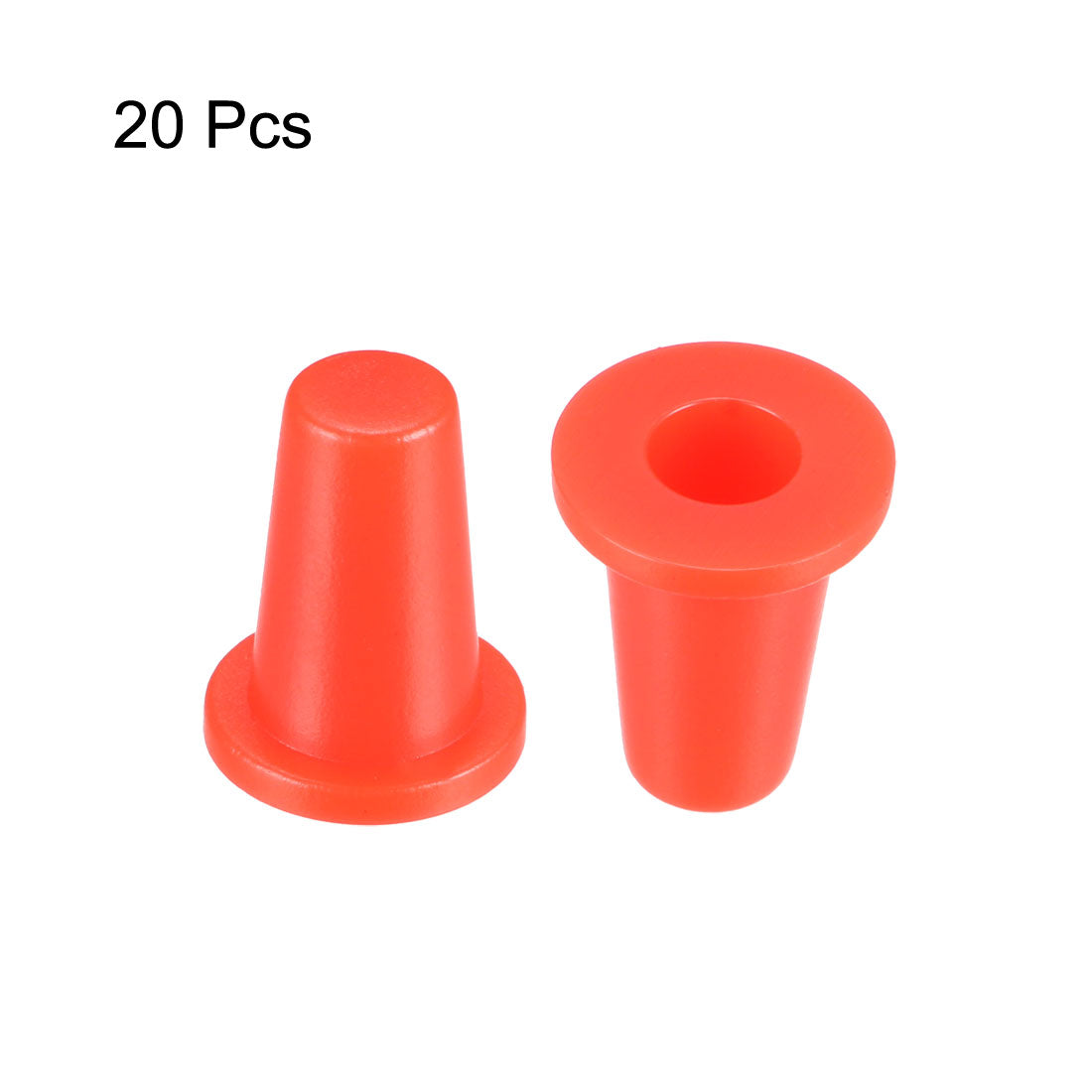 uxcell Uxcell 20Pcs 3.5mm Hole Dia Plastic Push Button Tactile Switch Caps Cover Keycaps Protector Red for 6x6 Micro Switch