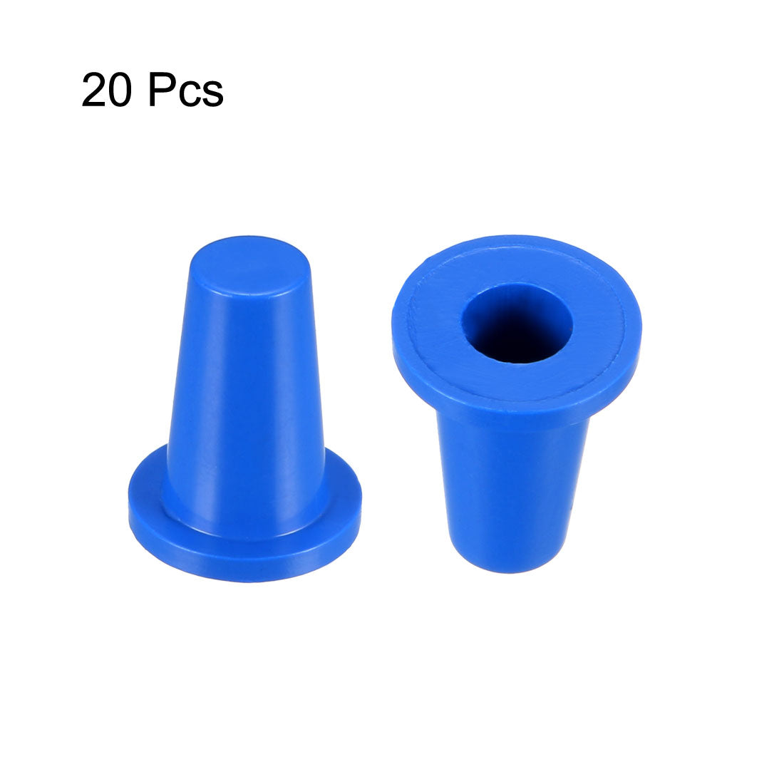 uxcell Uxcell 20Pcs 3.5mm Hole Dia Plastic Push Button Tactile Switch Caps Cover Keycaps Protector Blue for 6x6 Micro Switch