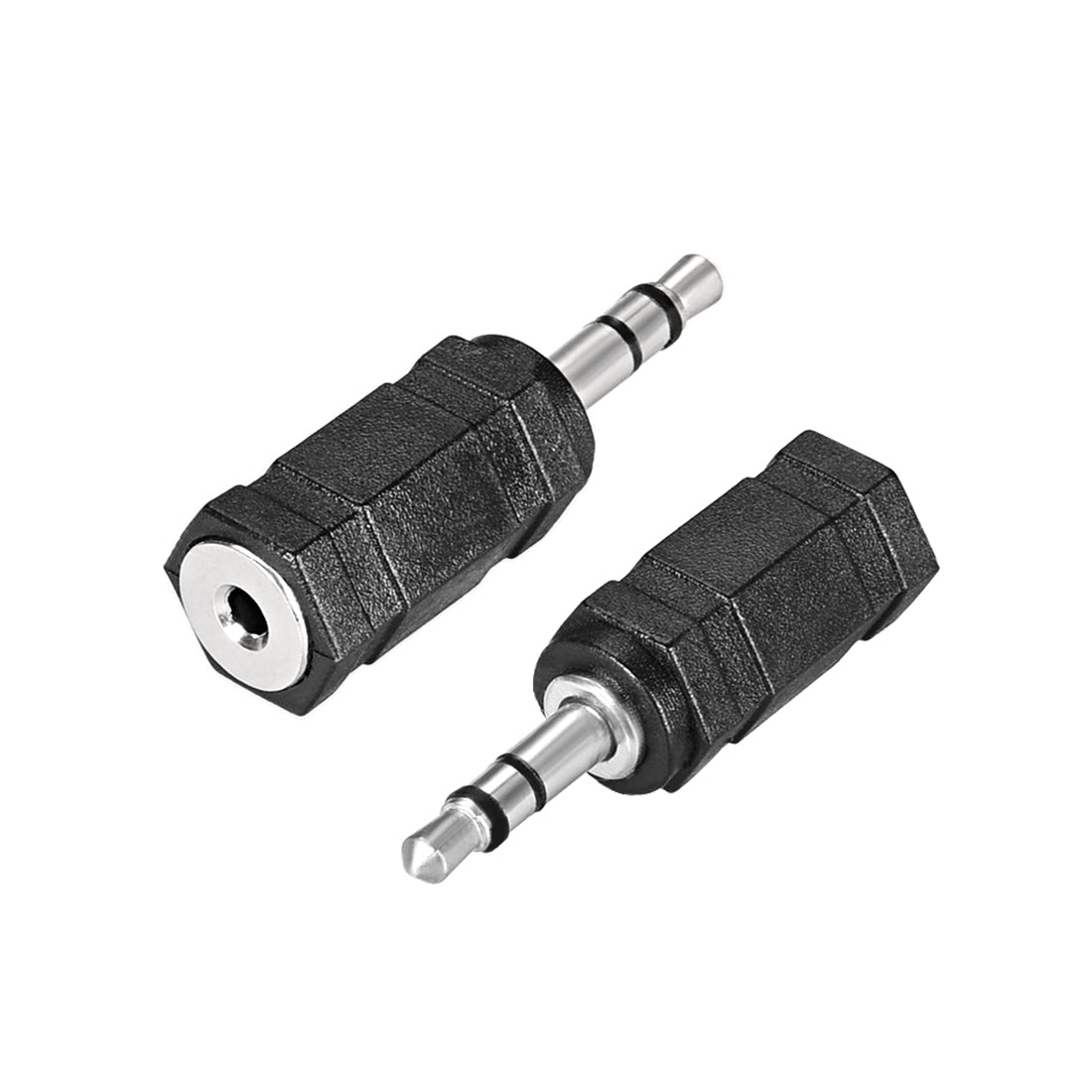 uxcell Uxcell 3.5mm Male to 2.5mm Female Connector Adapters 2Pcs for Stereo TV