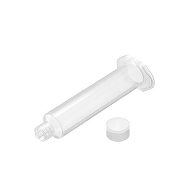Harfington Uxcell 10CC/10ML Clear Adhesive Syringes Tube Sleeve with Piston for Industrial