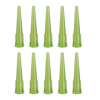 uxcell Uxcell Industrial Blunt Tip Tapered Dispensing Fill Needle 14ga X 1.26" Olive 10pcs