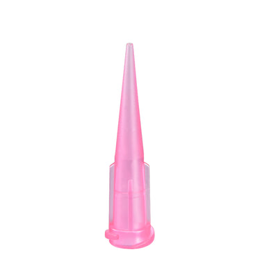 uxcell Uxcell Industrial Blunt Tip Tapered Dispensing Fill Needle 20ga X 1.26" Pink 120pcs