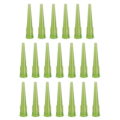 uxcell Uxcell Industrial Blunt Tip Tapered Dispensing Fill Needle 14ga X 1.26" Olive 20pcs