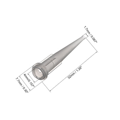 Harfington Uxcell Industrial Blunt Tip Tapered Dispensing Fill Needle 16ga X 1.26" Gray 20pcs