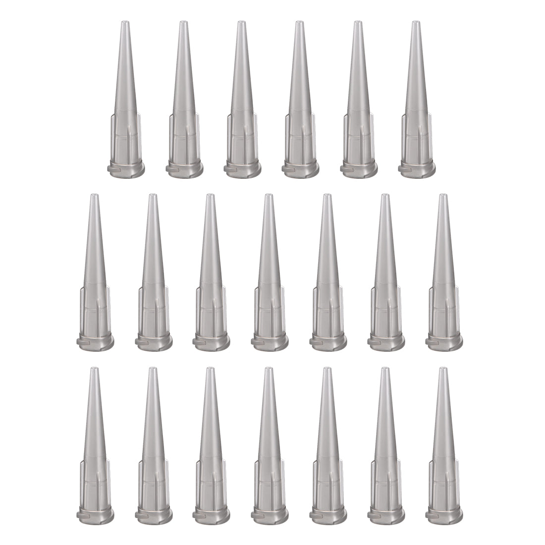 uxcell Uxcell Industrial Blunt Tip Tapered Dispensing Fill Needle 16ga X 1.26" Gray 20pcs