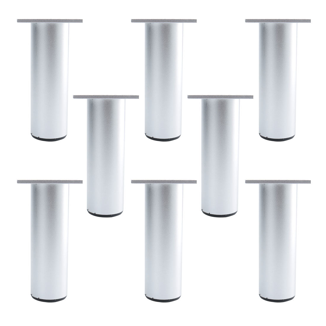 uxcell Uxcell Round Furniture Leg Aluminium Alloy Table Feet Replacement Height Adjuster 8pcs