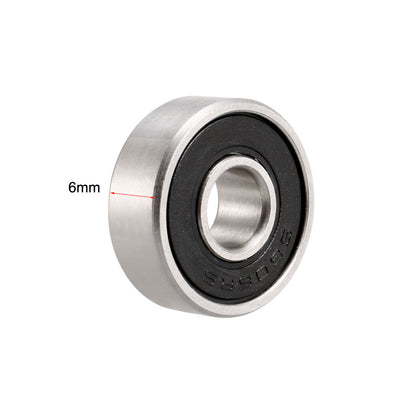 Harfington Uxcell Deep Groove Ball Bearings Double Seal Stainless Steel