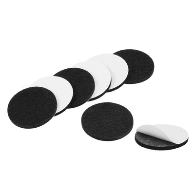 Harfington Uxcell Furniture Pads Adhesive Felt Pads 40mm Dia 3mm Thick Floor Protector Round Black 16Pcs