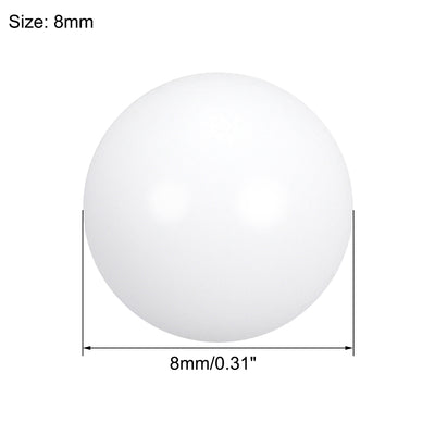 Harfington Uxcell PTFE Ball, 8mm Diameter, Ground Finish, Diaphragm Pneumatic Pump White