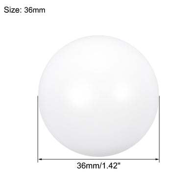 Harfington Uxcell PTFE Ball, 36mm Diameter, Ground Finish, Diaphragm Pneumatic Pump White