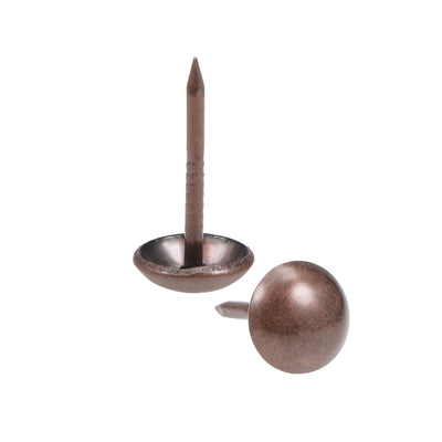 Harfington Uxcell Upholstery Nails Tacks 19mm Head Dia Antique Round Thumb Push Pins Copper Tone 50 Pcs
