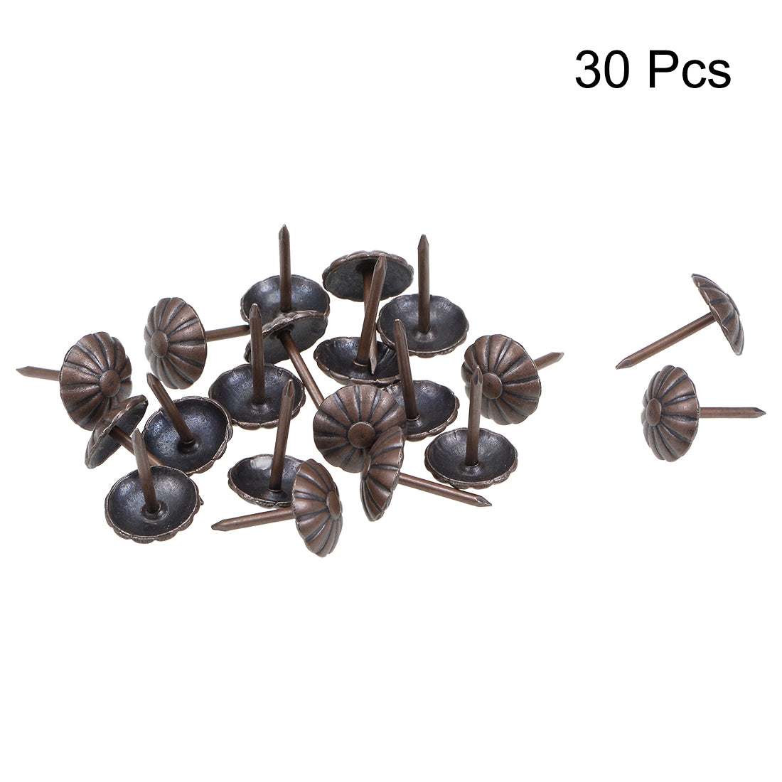 uxcell Uxcell Upholstery Nails Tack 11mm Head Antique Round Thumb Push Pin Bronze Tone 30 Pcs