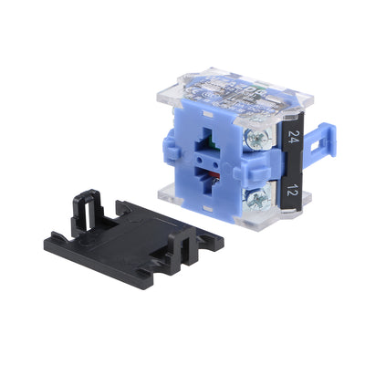 Harfington Uxcell Rotary Selector Switch 2 Positions 1NO+1NC Self-Lock Latching AC 660V 10A 22mm Panel Mount 2pcs