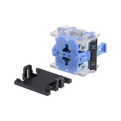 Harfington Uxcell Rotary Selector Switch 2 Positions 2NO Self-Lock Latching AC 660V 10A 22mm Panel Mount