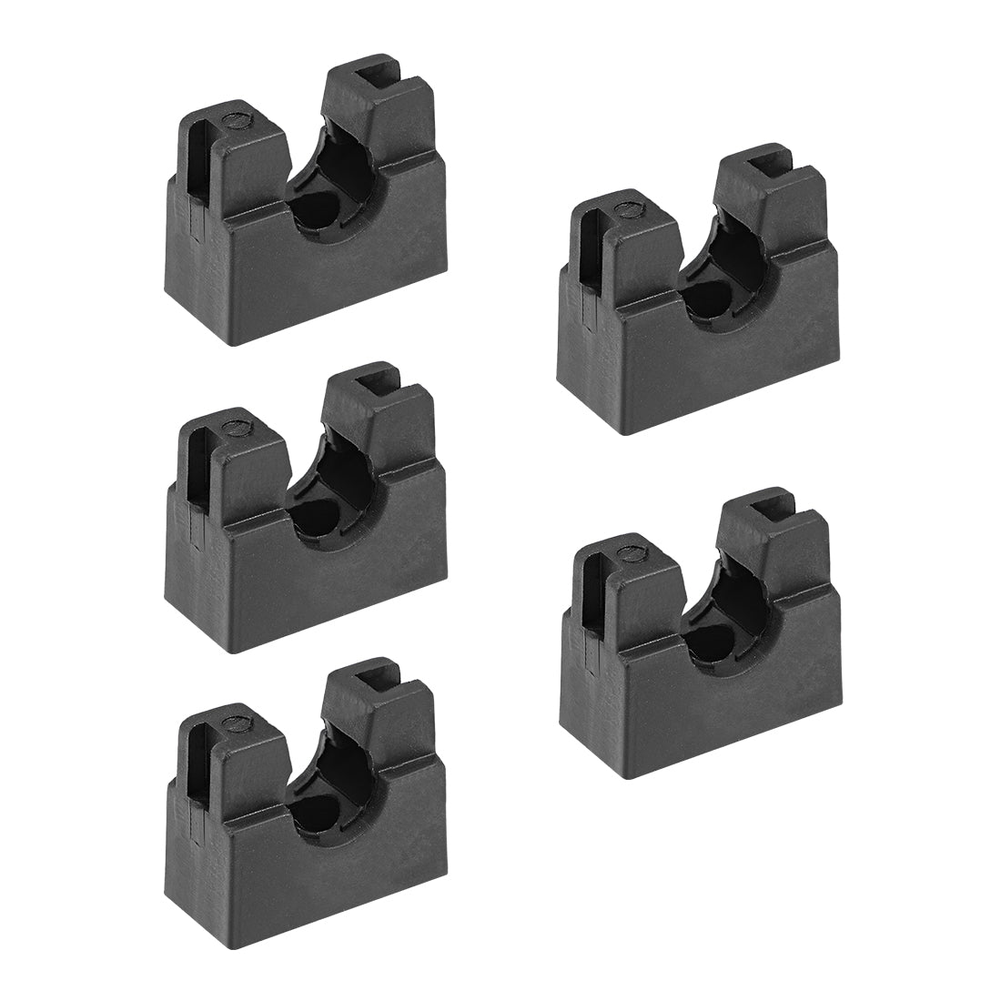 uxcell Uxcell Corrugated Tube Holder AD10 Plastic Mounting Bracket Pipe Clamp Clips 5Pcs