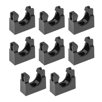 Harfington Uxcell Corrugated Tube Holder AD21.2 Plastic Mounting Bracket Pipe Clamp Clips 8Pcs