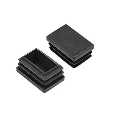 uxcell Uxcell Plastic Plug End Caps 30mm x 20mm Rectangular Furniture Table Chair Legs 12Pcs