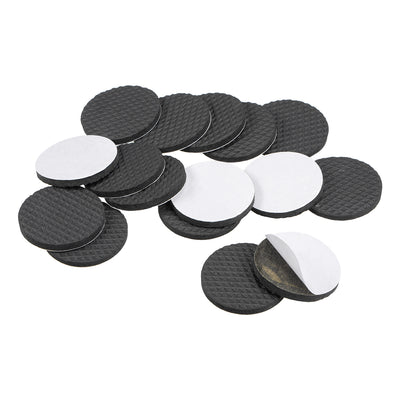 uxcell Uxcell Furniture Pads Adhesive EVA Pads 38mm Dia 4mm Thick Round Black 16Pcs