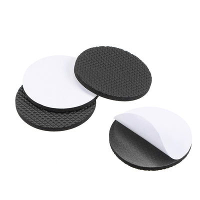 uxcell Uxcell Furniture Pads Adhesive EVA Pads 60mm Dia 4mm Thick Round Black 4Pcs