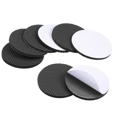 uxcell Uxcell Furniture Pads Adhesive EVA Pads 60mm Dia 4mm Thick Round Black 8Pcs