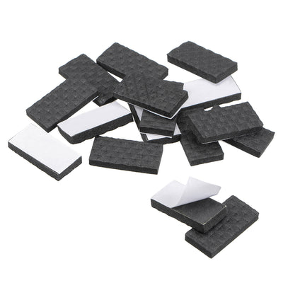 Harfington Uxcell Furniture Pads Adhesive EVA Pads 30mm x 15mm Black 16Pcs