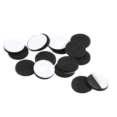 uxcell Uxcell Furniture Pads Adhesive Felt Pads 20mm Diameter 3mm Thick Round Black 48Pcs