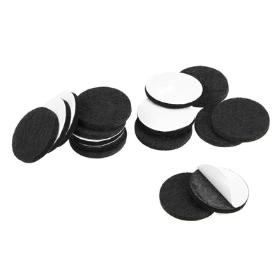uxcell Uxcell Furniture Pads Adhesive Felt Pads 30mm Diameter 3mm Thick Round Black 16Pcs