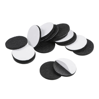 uxcell Uxcell Furniture Pads Adhesive Felt Pads 32mm Diameter 3mm Thick Round Black 28Pcs