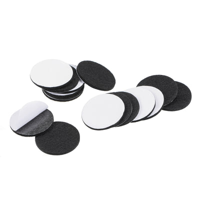 uxcell Uxcell Furniture Pads Adhesive Felt Pads 40mm Diameter 3mm Thick Round Black 28Pcs
