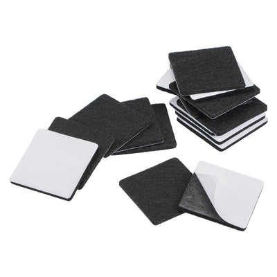 uxcell Uxcell Furniture Pads Adhesive Felt Pads 40mm x 40mm Square 3mm Thick Black 16Pcs