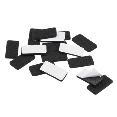 uxcell Uxcell Furniture Pads 30mm x 15mm Adhesive Felt Pads 3mm Thick Black 16Pcs
