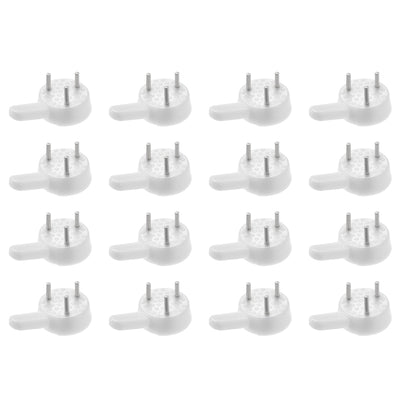 Harfington Uxcell 6lbs Hardwall Hanger for Hardware, Fasteners & Hooks Wall Mount Non-mark Hook Picture Photo Frame Hangers, 20 Pcs