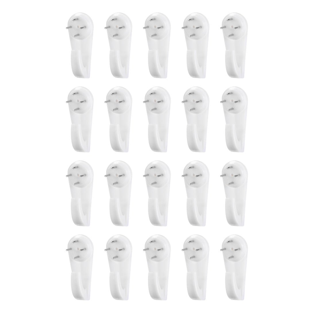 uxcell Uxcell 30lbs Hardwall Hanger for Hardware, Fasteners & Hooks Wall Mount Non-mark Hook Picture Photo Frame Hangers (20 Pcs)