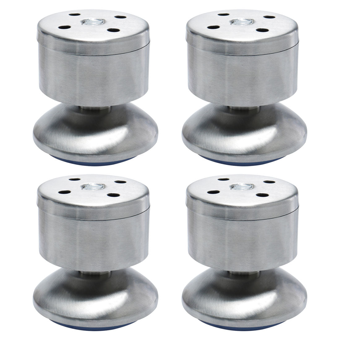 uxcell Uxcell Furniture Leg Stainless Steel Table Height Replacement Adjustable Feet 4pcs