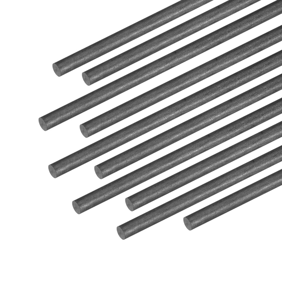 Uxcell Uxcell 3mm Carbon Fiber Rod For RC Airplane Matte Pole US, 200mm 7.8 inch, 10pcs