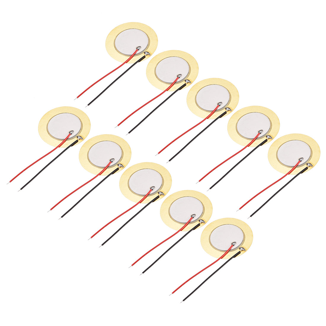 uxcell Uxcell 10 Pcs Piezo Discs 35mm Acoustic Pickup Transducer Microphone Trigger Element CBG Guitar
