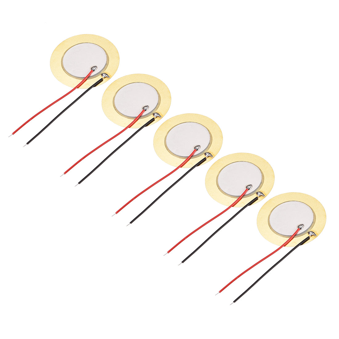uxcell Uxcell 5 Pcs Piezo Discs 35mm Acoustic Pickup Transducer Microphone Trigger Element CBG Guitar