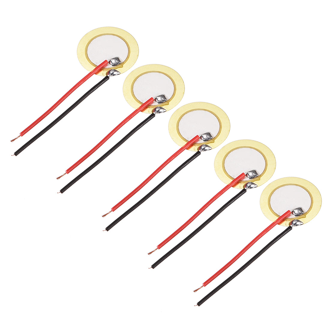 uxcell Uxcell 5 Pcs Piezo Discs 15mm Acoustic Pickup Transducer Microphone Trigger Element Drum Guitar