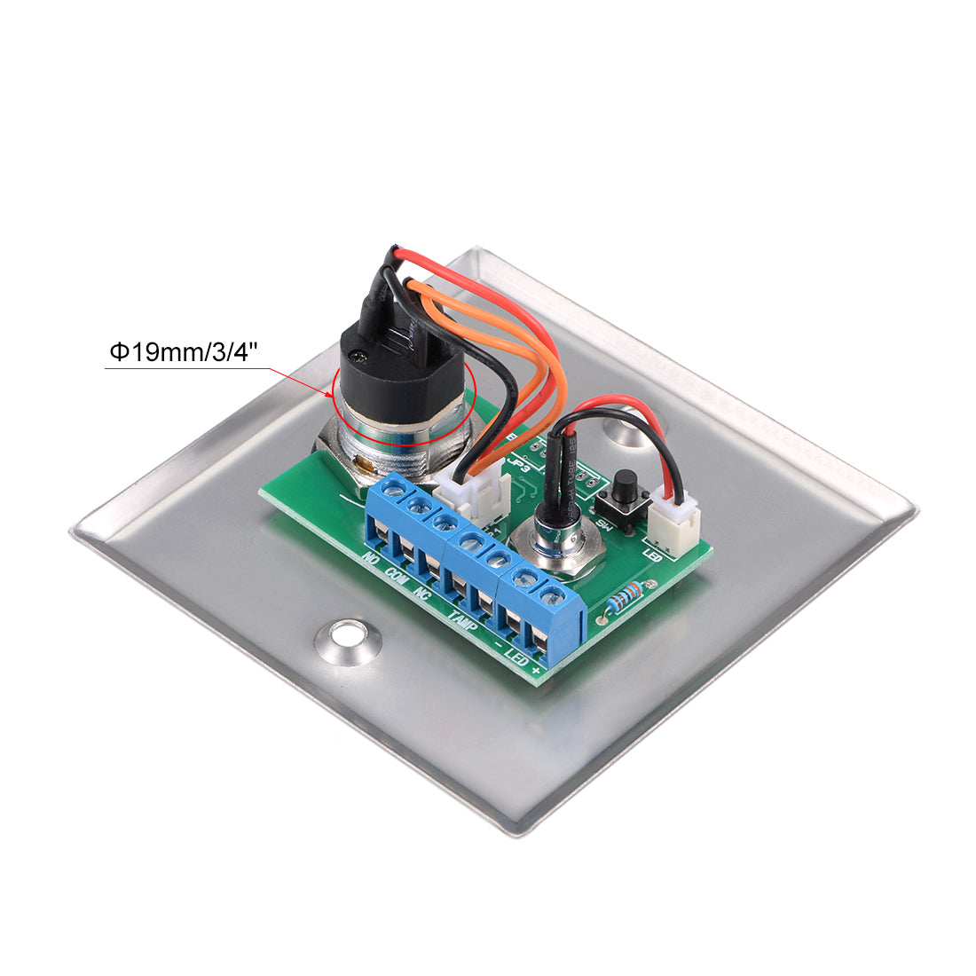 Uxcell Key Switch On/Off Exit Switches Emergency Door Release SPST for ...