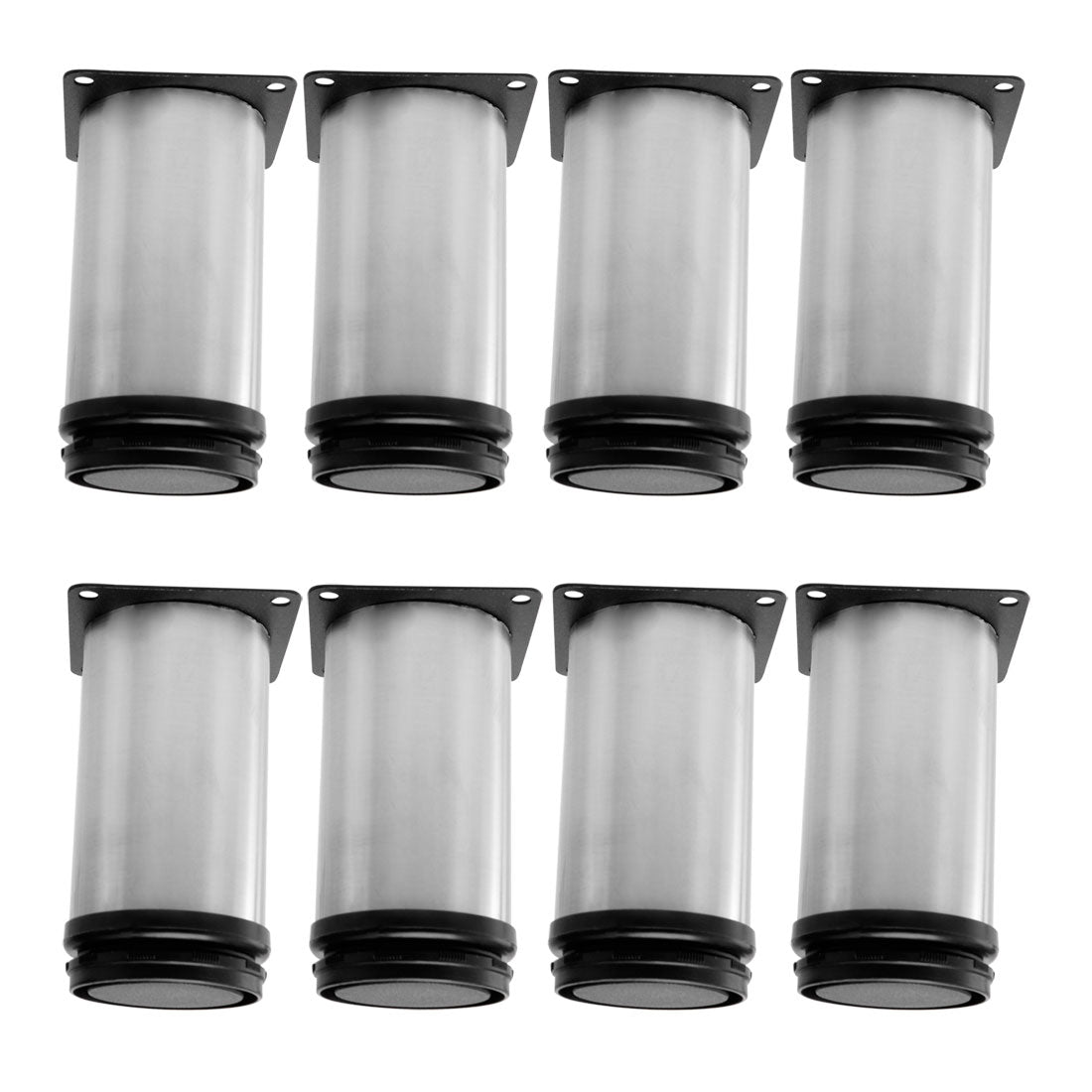 uxcell Uxcell Furniture Legs Stainless Steel Sofa Bench Adjustable Feet Replacement 8pcs