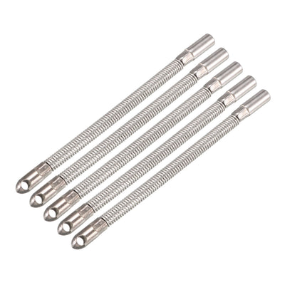Harfington Uxcell 5PCS 100mm Flexible Fish Tape Leader Wire Cable Puller for 4mm Wire Puller