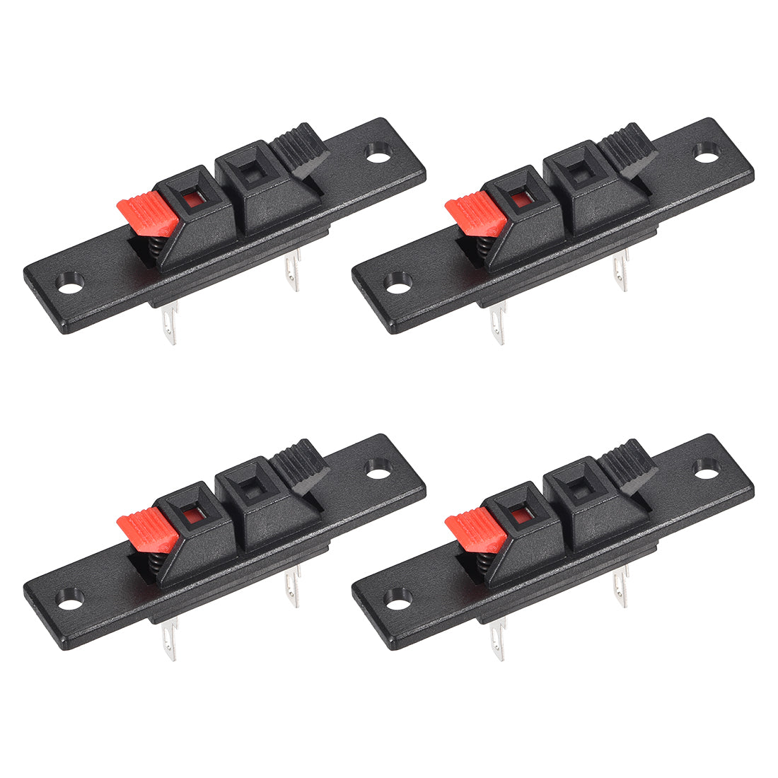 Spring Clip Terminals Uxcell 2 Way Spring Terminal Clip Push Release Connector Cable Block ...