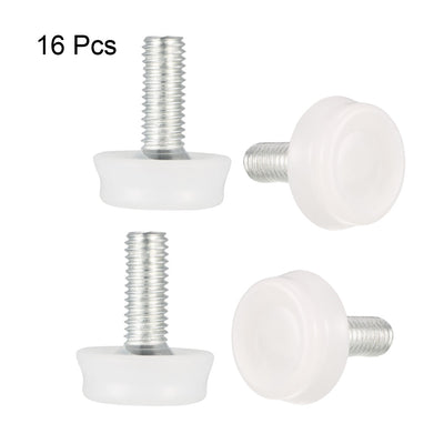 Harfington Uxcell Furniture Levelers, 9mm to 19mm Adjustable Height M8 x 20mm Threaded, 16Pcs