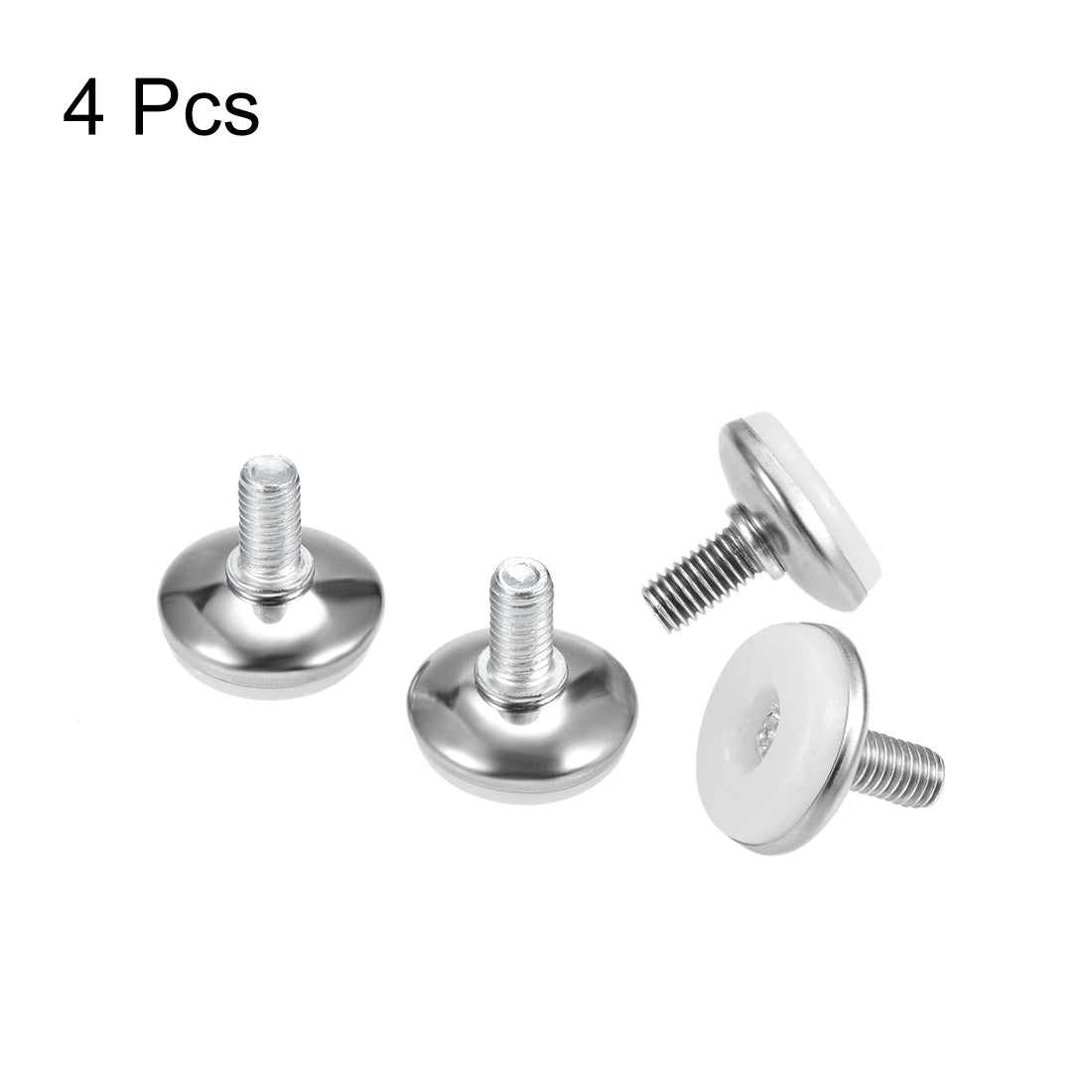 uxcell Uxcell Furniture Levelers, 12mm to 17mm Adjustable Height M8 x15mm Threaded, 4Pcs