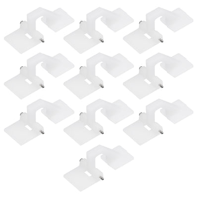 Harfington Uxcell RC Hinges Adjustable Hatch Hinge L27 x W11 mm, for RC Model Airplane Parts 10pcs