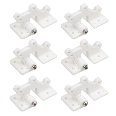 uxcell Uxcell RC Hinges Adjustable Hatch Hinge L30 x W16 mm, for RC Model Airplane Parts White 6pcs