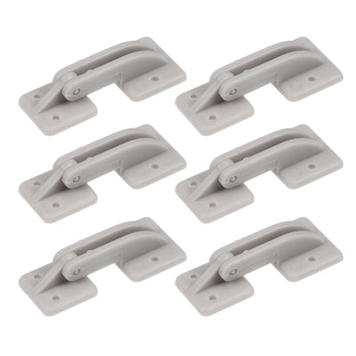 Harfington Uxcell RC Hinges Adjustable Hatch Hinge L38 x W18 mm, for RC Model Airplane Parts Grey 6pcs
