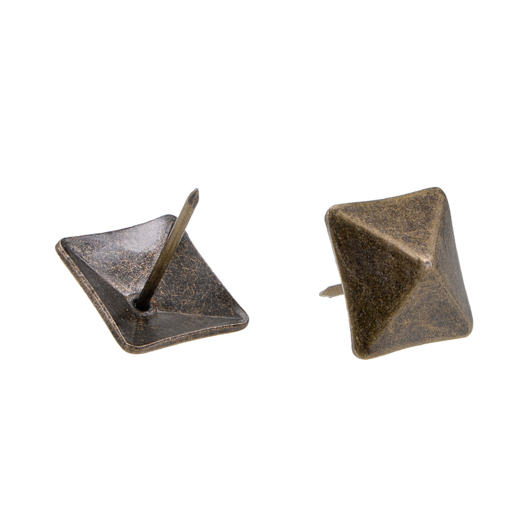 Uxcell Antique Gold Upholstery Nails — 30 Pcs Square Head Decorative Tacks For Furniture & DIY, 19mm Head, 21mm Tall - View #9