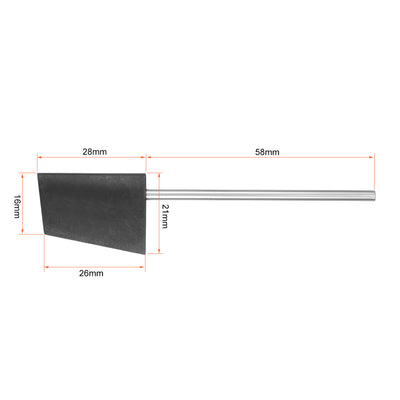 Harfington Uxcell RC Boat Rudder with Straight Servo Arm,Rudder Pad Thickness 4.4mm 1 Set