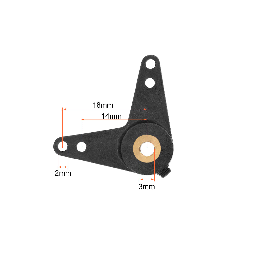 uxcell Uxcell RC Boat Rudder with L Shape Servo Arm,Rudder Pad Thickness 4.4mm 1 Set